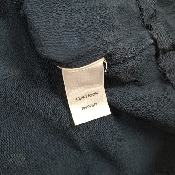 J Jill Polka Dot Short Sleeve Shift Dress Blue - Picture 4 of 7